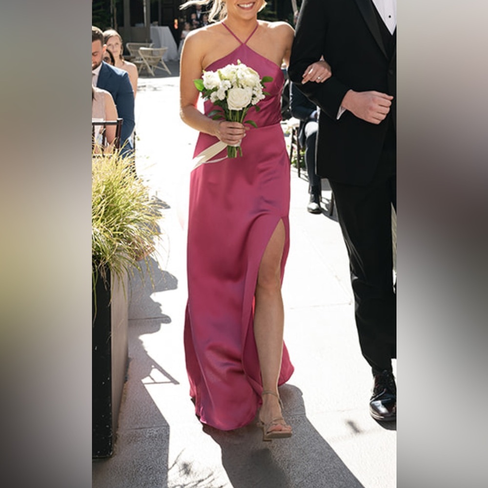 Jenny Yoo Summer Dress in Fuchsia